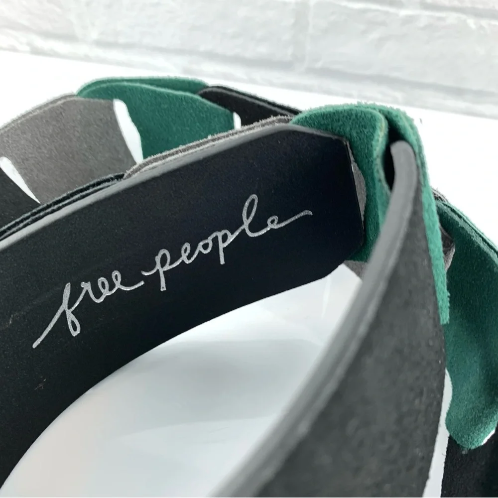 NEW! Free People Suede Link Joplin Belt Black/Noir Green Size S/M $48